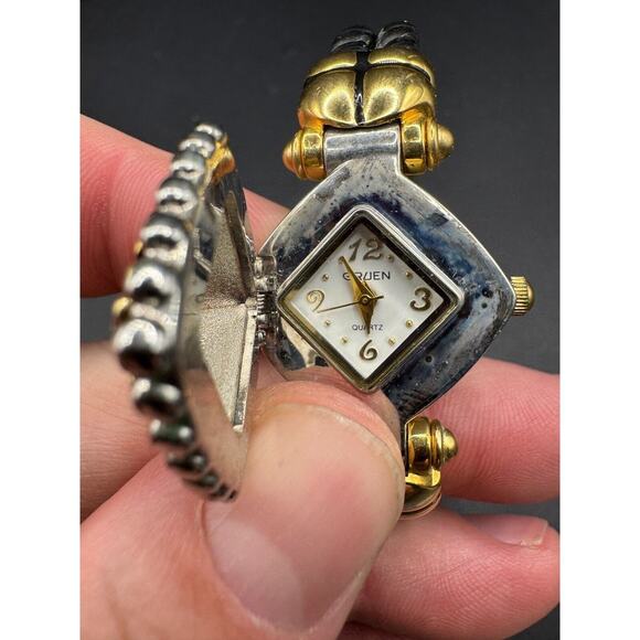 Vintage Gruen Ladies\' Secret Two Tone Bracelet Bangle Watch Japan Movt GR99691 main image 5